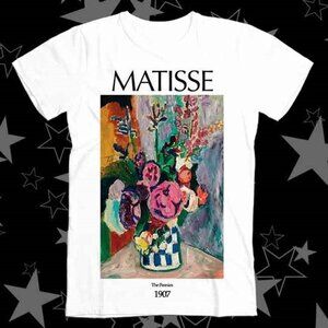 Matisse The Peonies 1907 T-Shirt – Vintage Art Graphic Tee – Classic Floral Pain